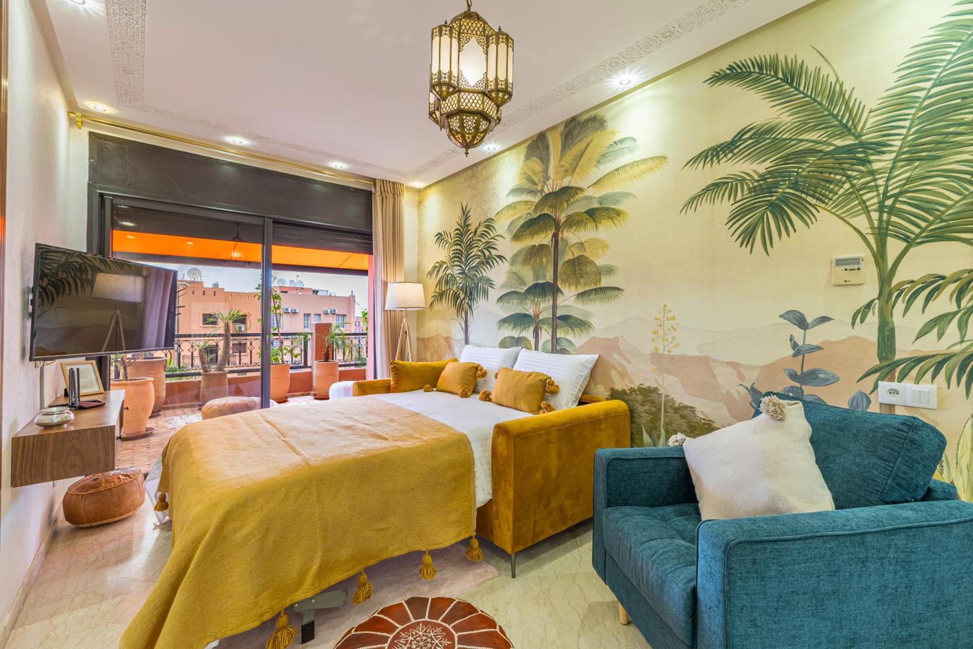 Le Jasmin - Appartement Authentique A Gueliz Marrakesh Exteriör bild