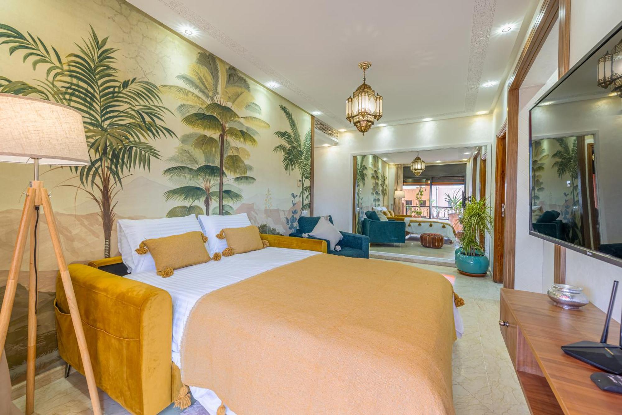 Le Jasmin - Appartement Authentique A Gueliz Marrakesh Exteriör bild