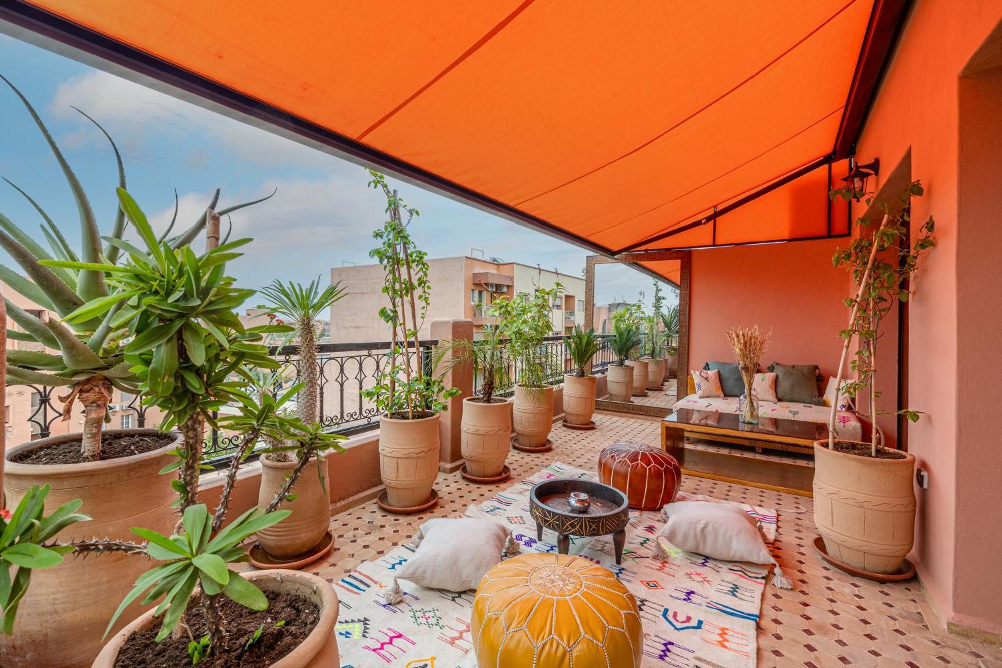 Le Jasmin - Appartement Authentique A Gueliz Marrakesh Exteriör bild