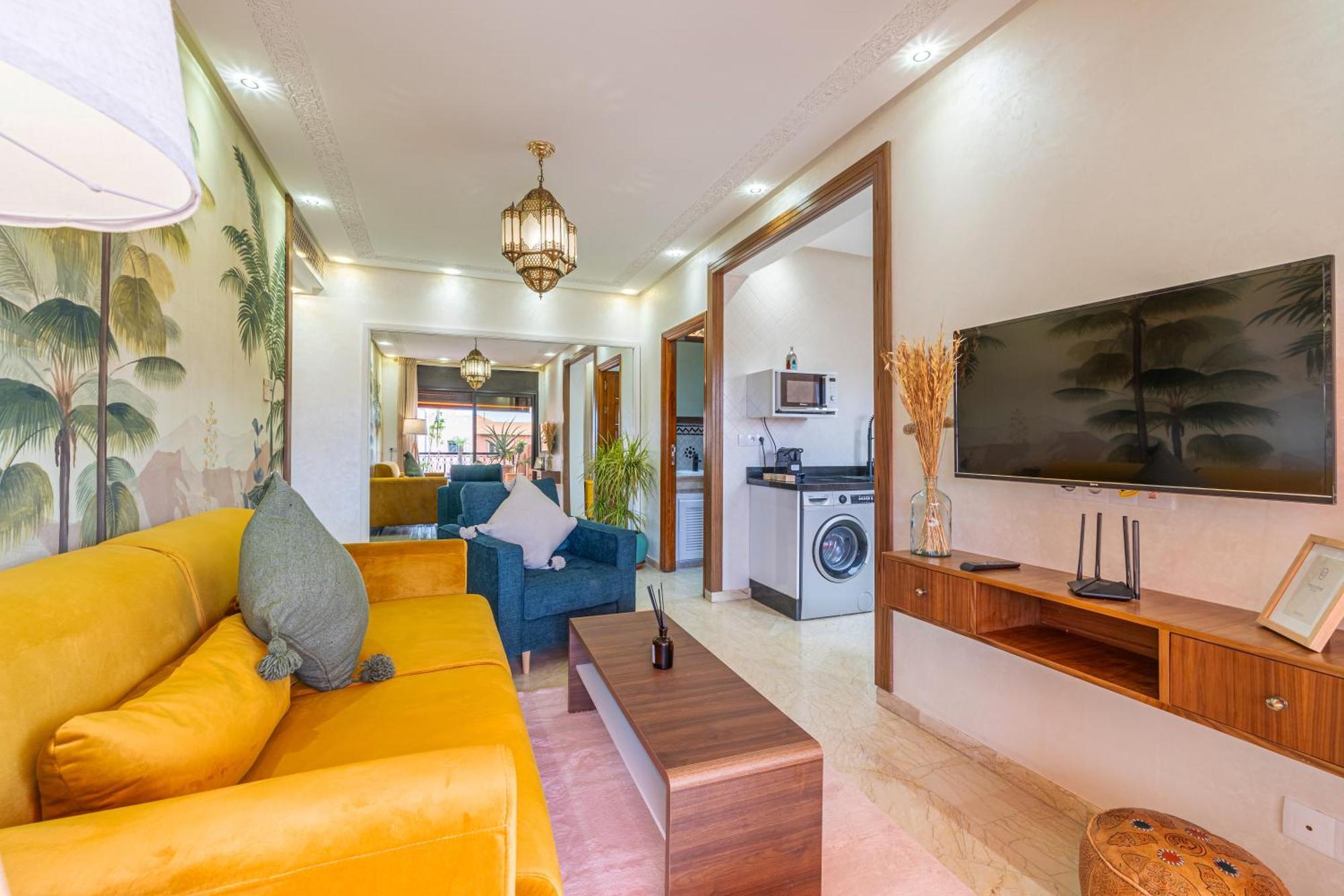 Le Jasmin - Appartement Authentique A Gueliz Marrakesh Exteriör bild