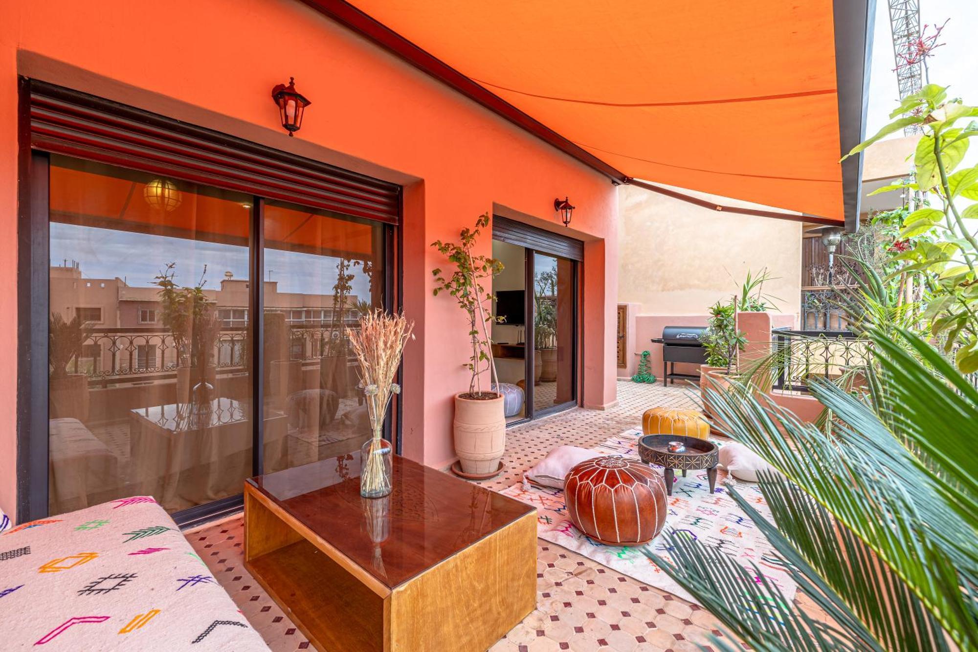 Le Jasmin - Appartement Authentique A Gueliz Marrakesh Exteriör bild