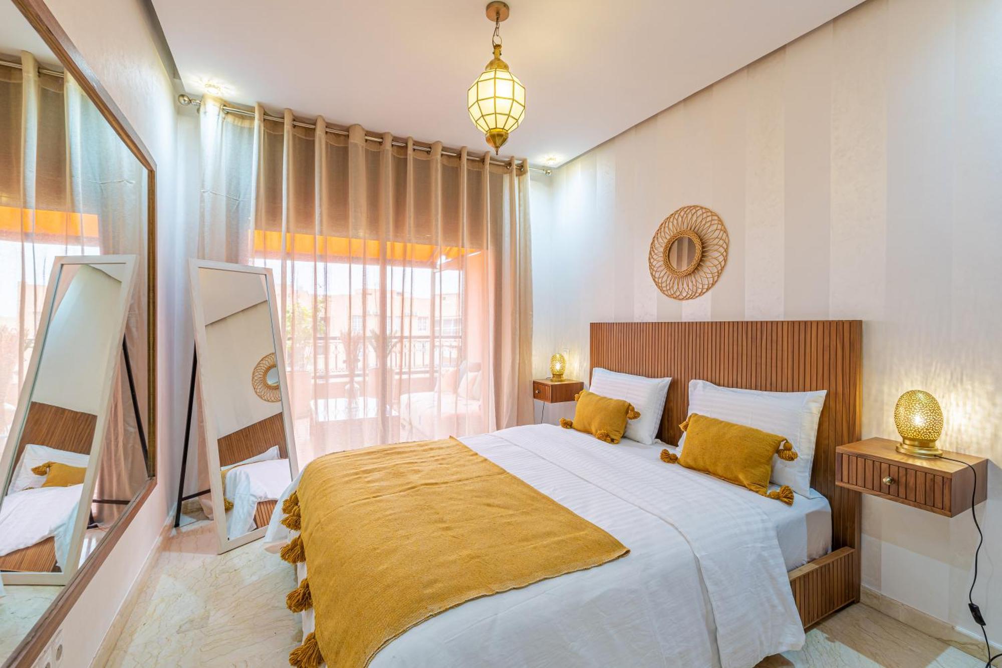 Le Jasmin - Appartement Authentique A Gueliz Marrakesh Exteriör bild