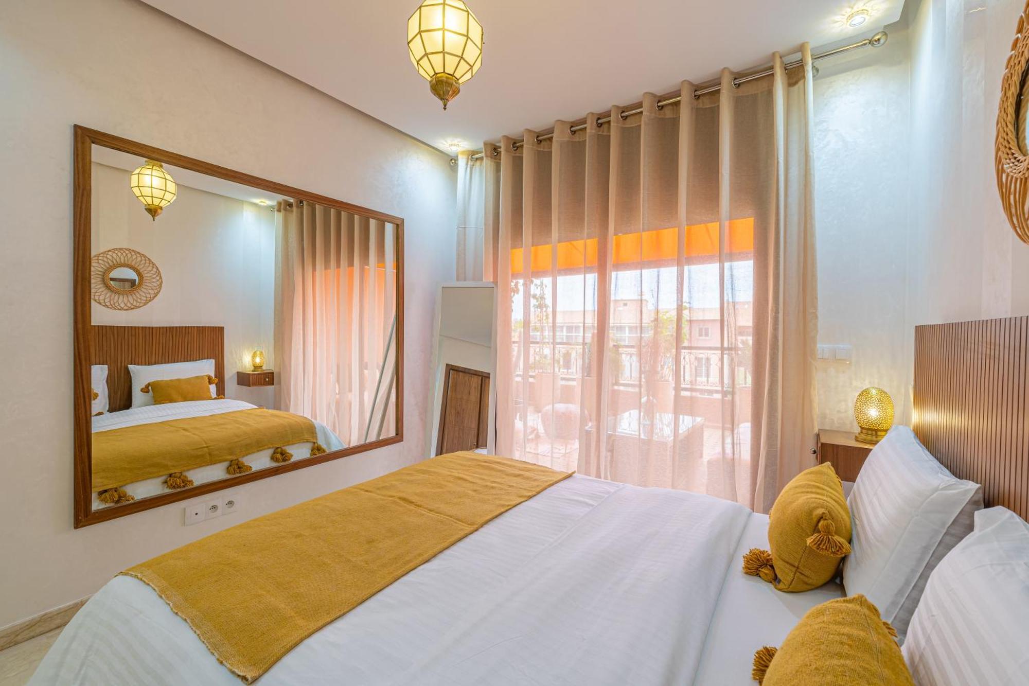 Le Jasmin - Appartement Authentique A Gueliz Marrakesh Exteriör bild