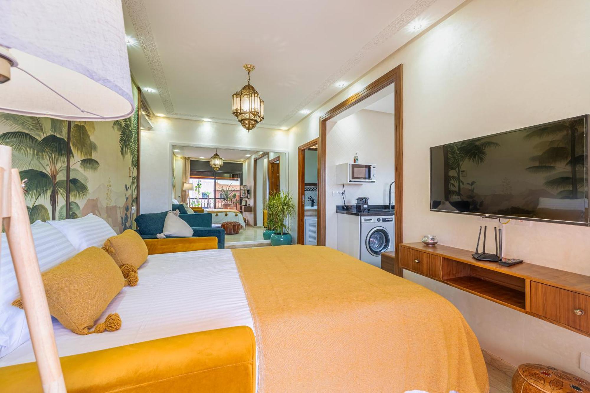 Le Jasmin - Appartement Authentique A Gueliz Marrakesh Exteriör bild